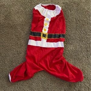 Santa Clause Dog costume shirt size Large MC